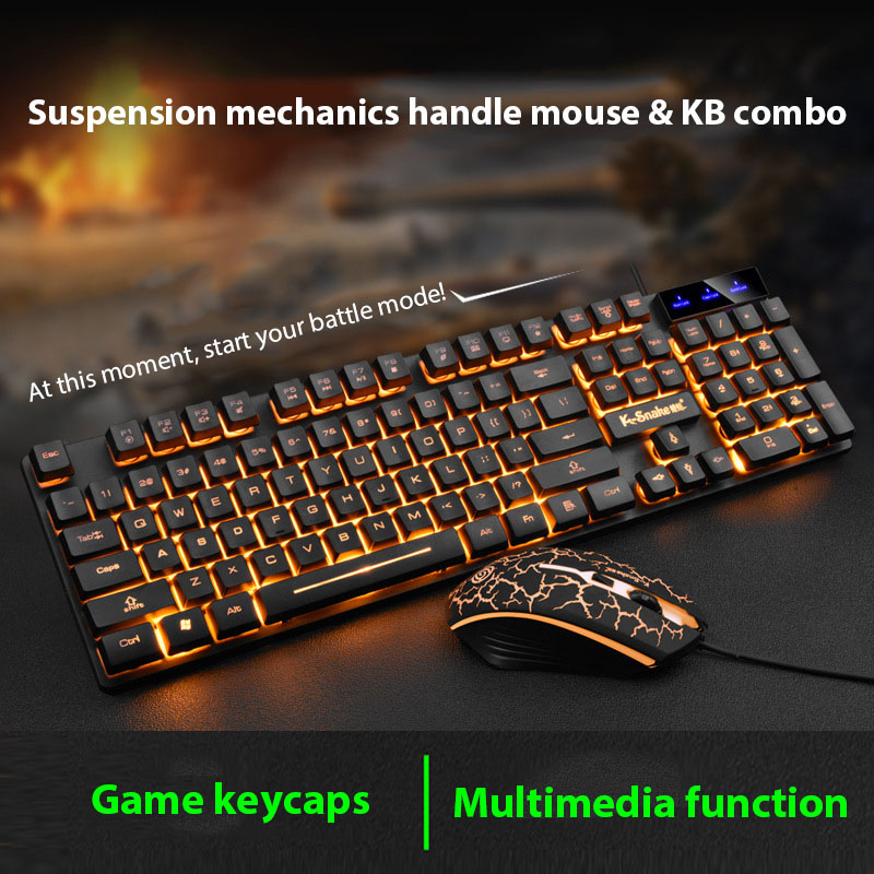 Gaming Keyboard Bundle - KM320 Keyboard And Mouse Set Waterproof