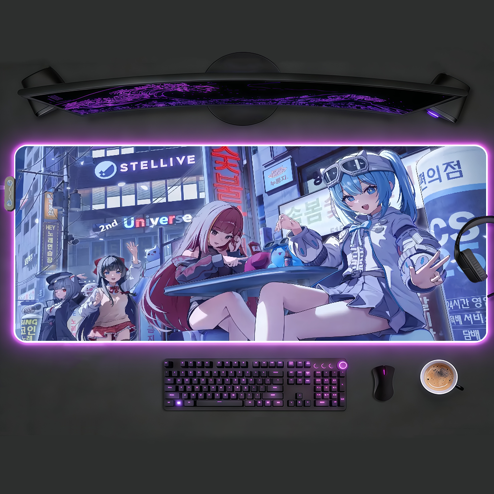 Gaming Keyboard High Ground - Band S-StelLive Mouse Pad RGB LED