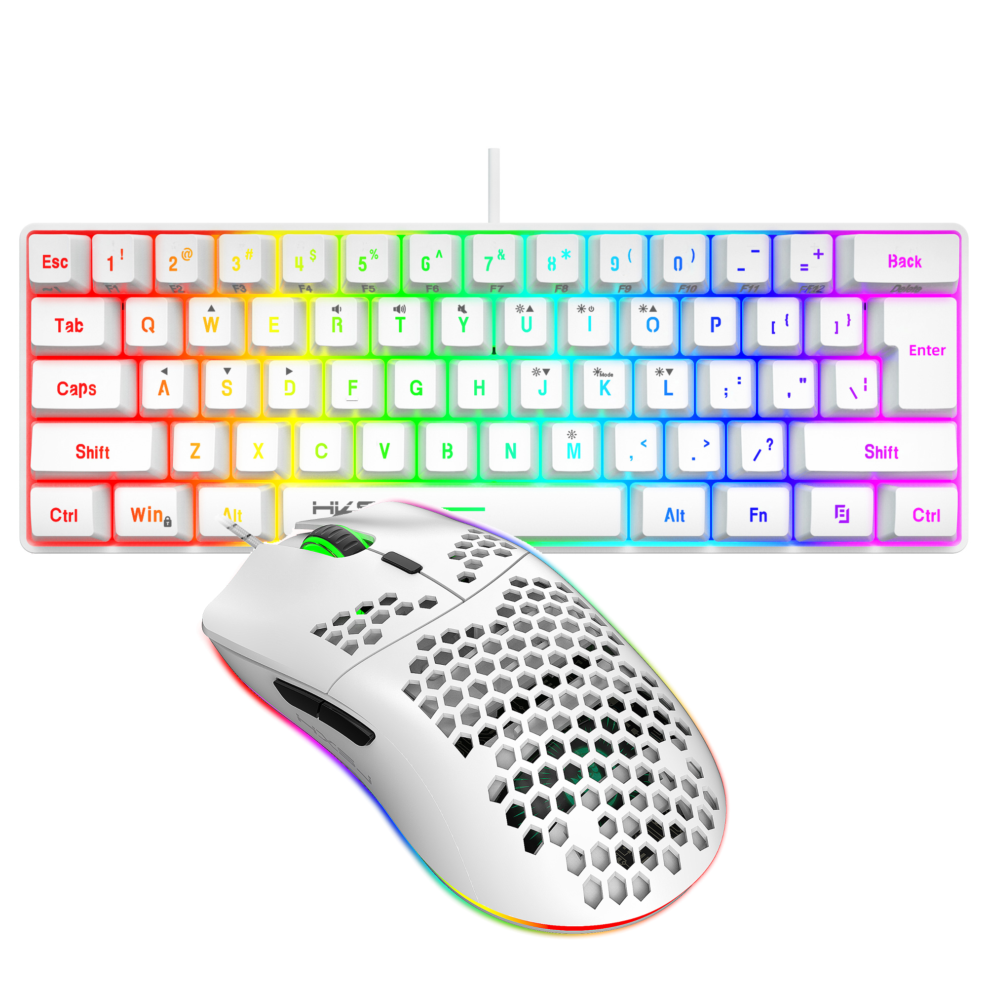 Gaming Keyboard Mouse Set - Hot selling HXSJ 61 keys V700