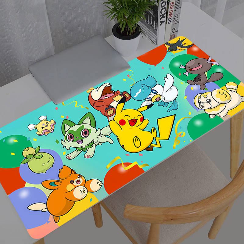 Gaming Keyboard Esports - Mouse Pad Rubber Table Pokemon Pikachu