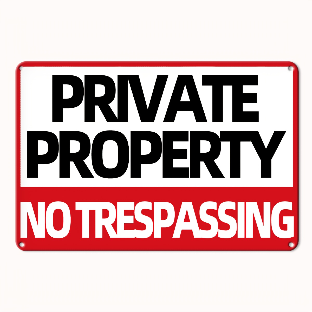 Brass Weight Plate - Room Decor Humorous Private Property No