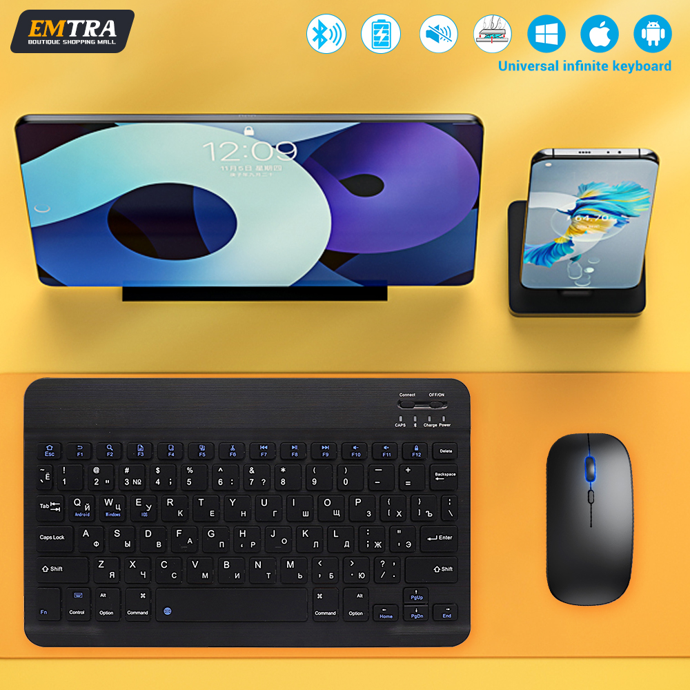 Gaming Keyboard Bundle - Bluetooth Keyboard and Mouse For iPad