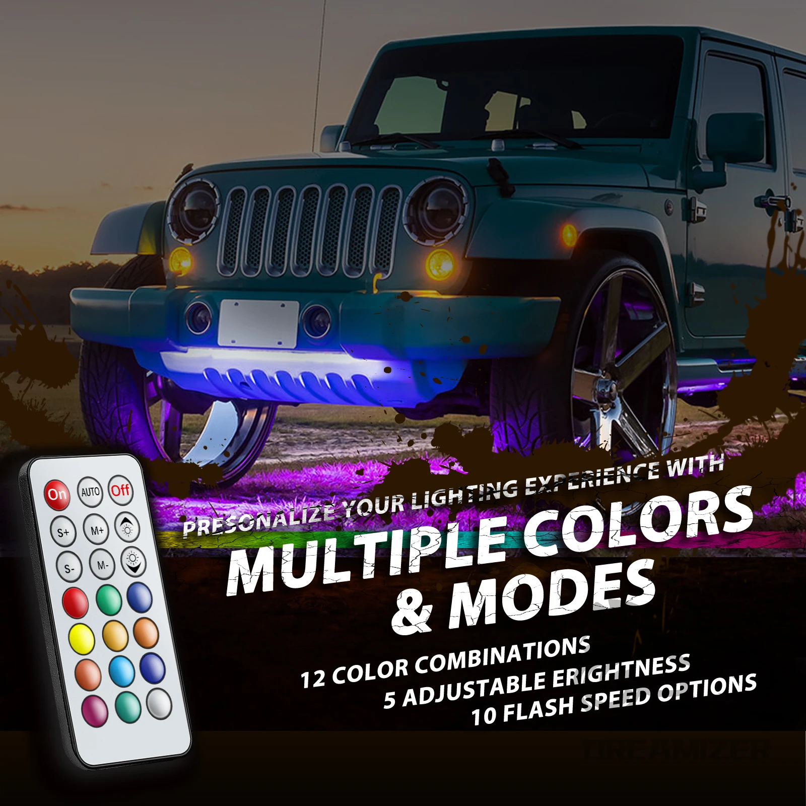 Rgb Underglow Strip - Car Flexible Underglow Strip Light LED