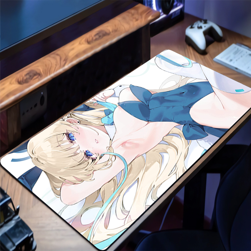 Gaming Keyboard Blue - Mouse Pad Anime Non-Slip Rubber Mousepad