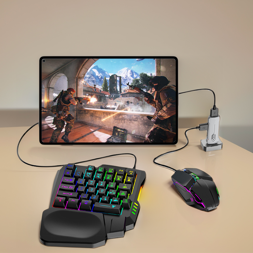 Gaming Keyboard Mouse Set - 5 in 1 Mobile Game Converter