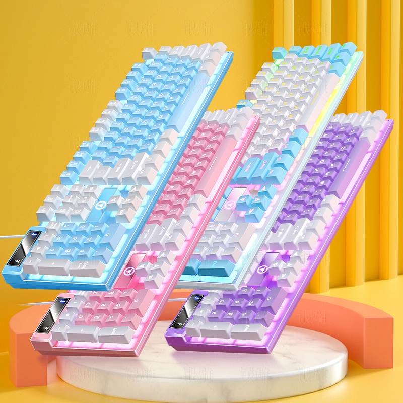 Gaming Keyboard Blue Switches - 104 Keys Gaming Keyboard Wired Keyboard