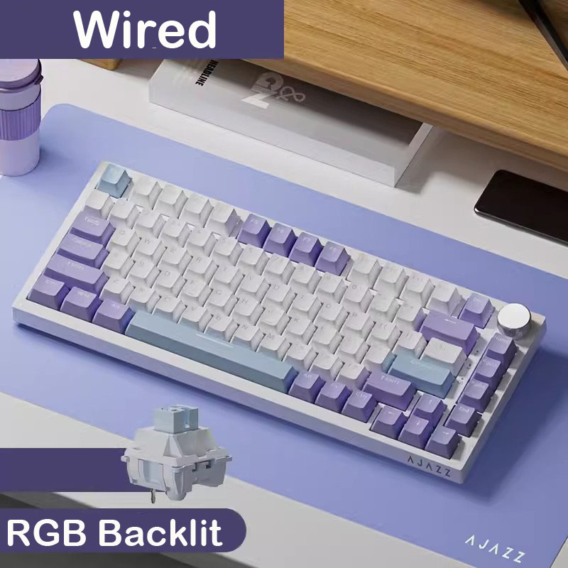 AJAZZ AK820  Mechanical Keyboa - Gaming Keyboard Blue Switches ulasan dan harga