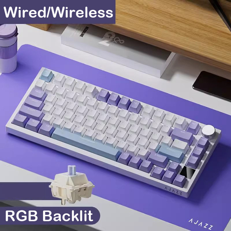 AJAZZ AK820  Mechanical Keyboa - Gaming Keyboard Blue Switches ulasan dan harga