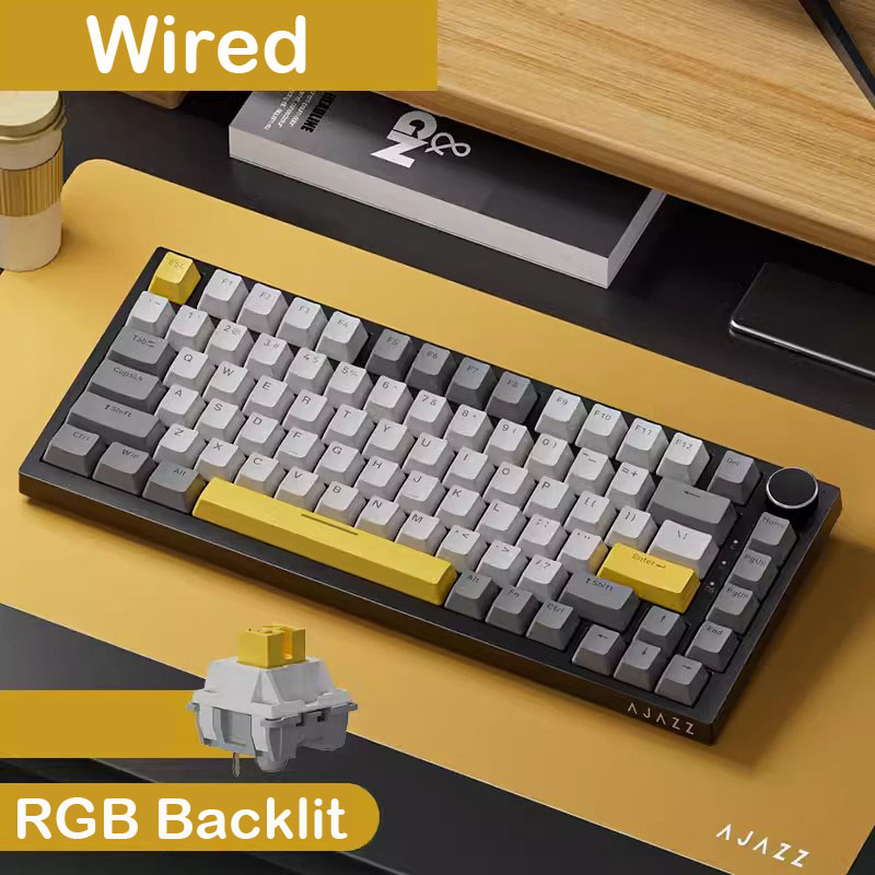 AJAZZ AK820  Mechanical Keyboa - Gaming Keyboard Blue Switches ulasan dan harga