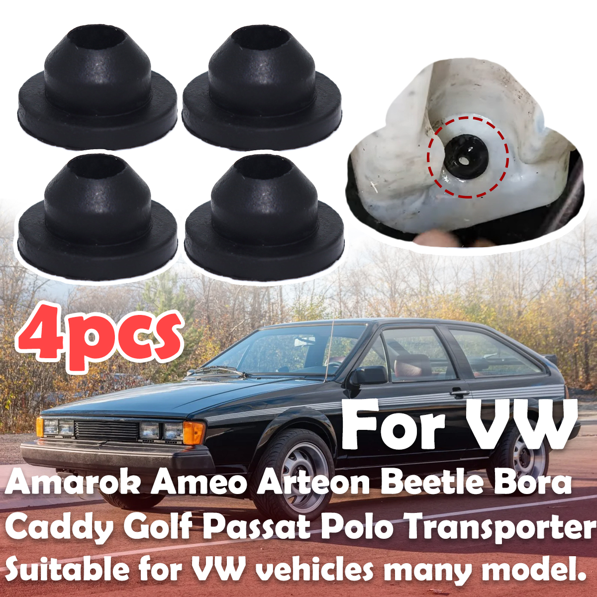 4PC Windscreen Washer Headligh - Gasket Mount Kit ulasan dan harga