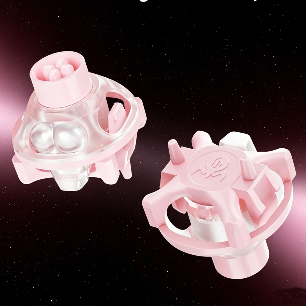 UFO Peach Pink Magnetic Switch - Gaming Keyboard Thocky ulasan dan harga