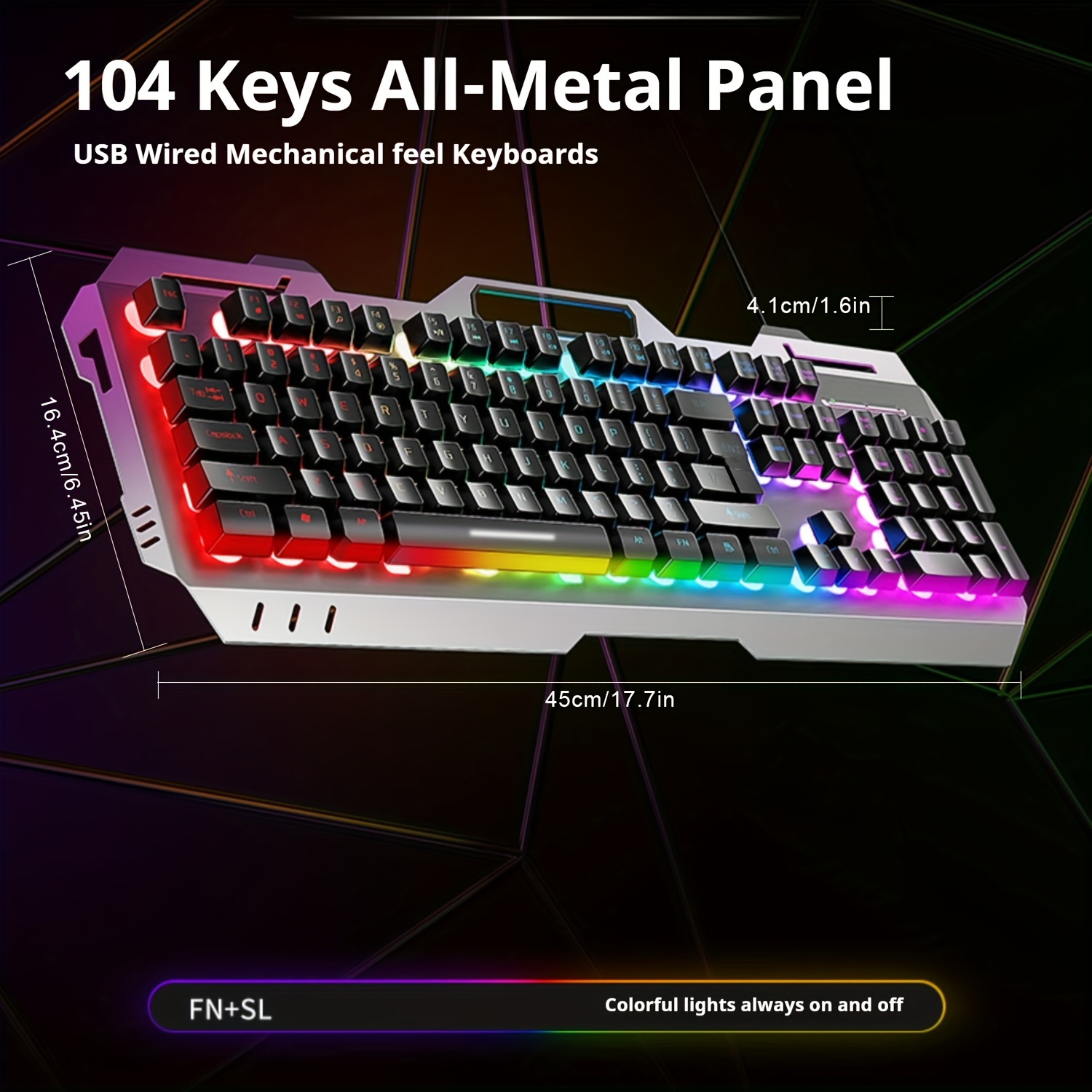 EWEADN GX80Z Gaming Membrane K - Gaming Keyboard Blue Switches ulasan dan harga