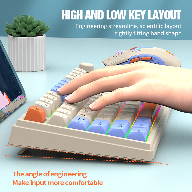New Dual-Mode 80 Keys Wireless - Gaming Keyboard Mouse Set ulasan dan harga