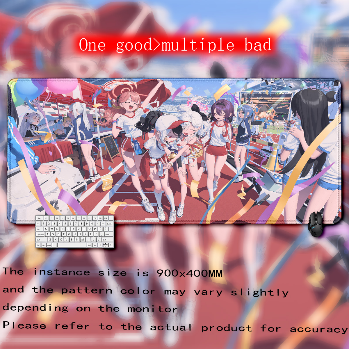 Game Girl Blue Archive Mousepa - Gaming Keyboard Blue ulasan dan harga