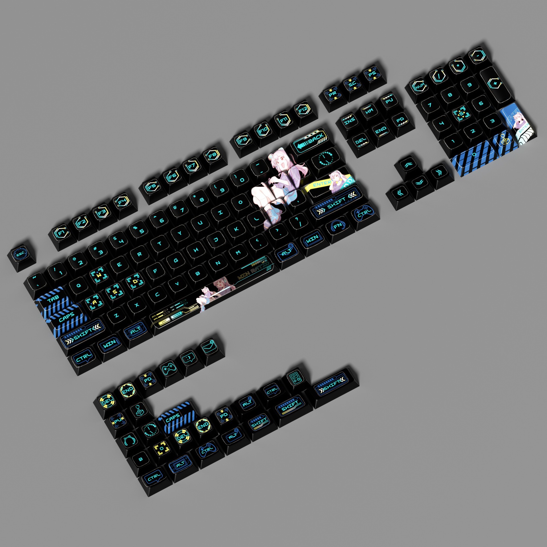 E-Sports Story - Black V1 Anim - Keyboard Gaming Transparent ulasan dan harga