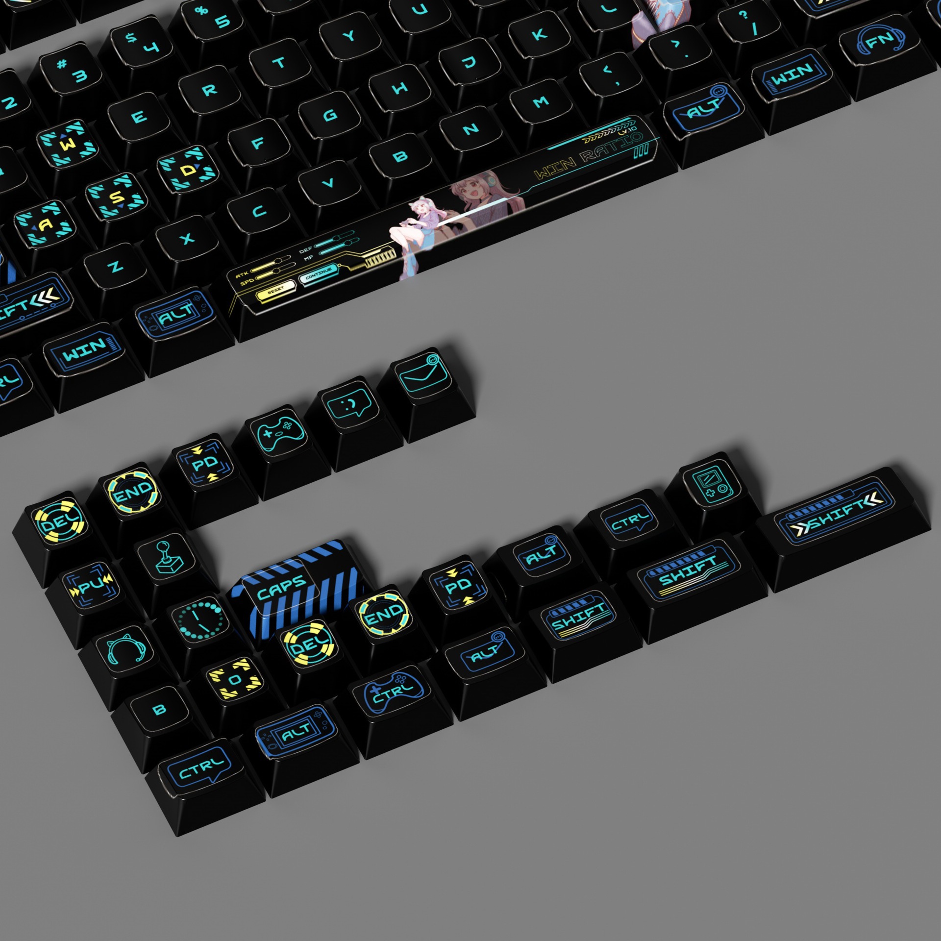 E-Sports Story - Black V1 Anim - Keyboard Gaming Transparent ulasan dan harga