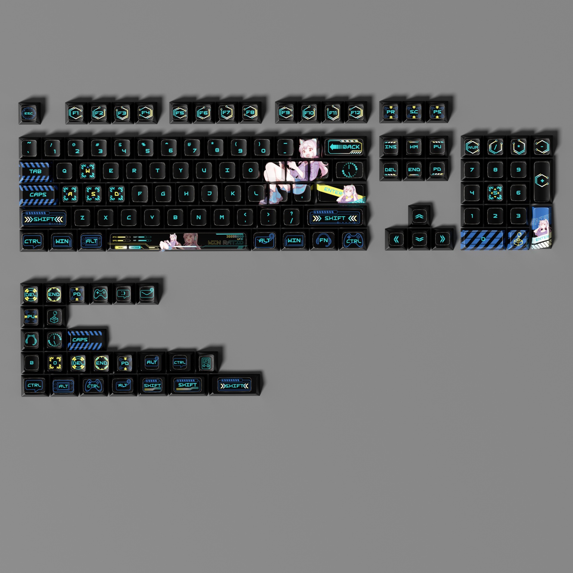 E-Sports Story - Black V1 Anim - Keyboard Gaming Transparent ulasan dan harga
