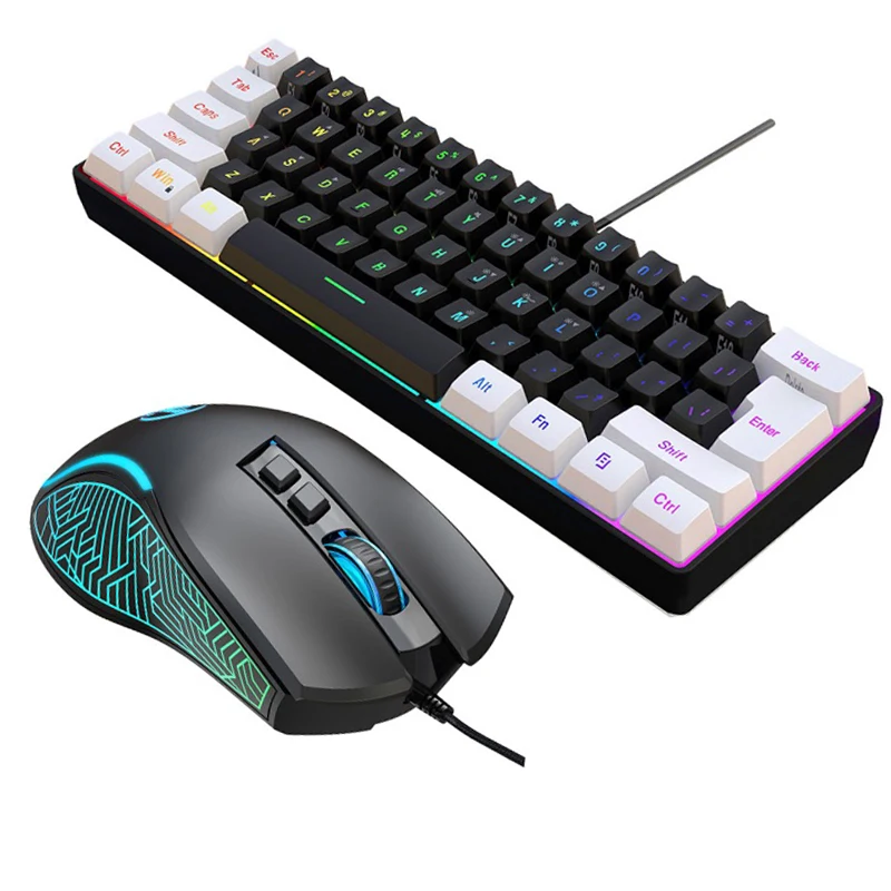 Keyboard and mouse 60% compute - Gaming Keyboard Mouse Set ulasan dan harga