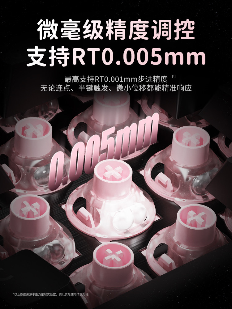 UFO Peach Pink Magnetic Switch - Gaming Keyboard Thocky ulasan dan harga