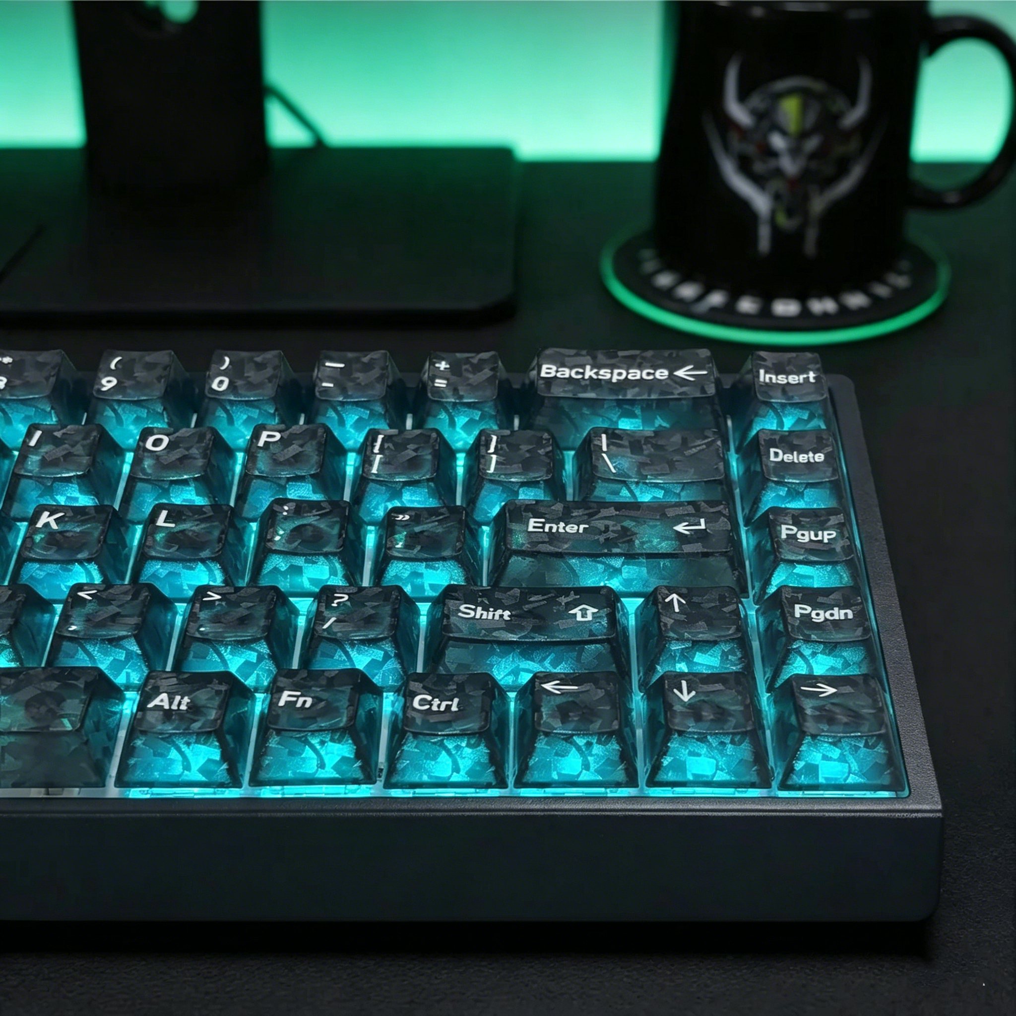 2026 New Forged Carbon Fiber T - Keyboard Gaming Transparent ulasan dan harga