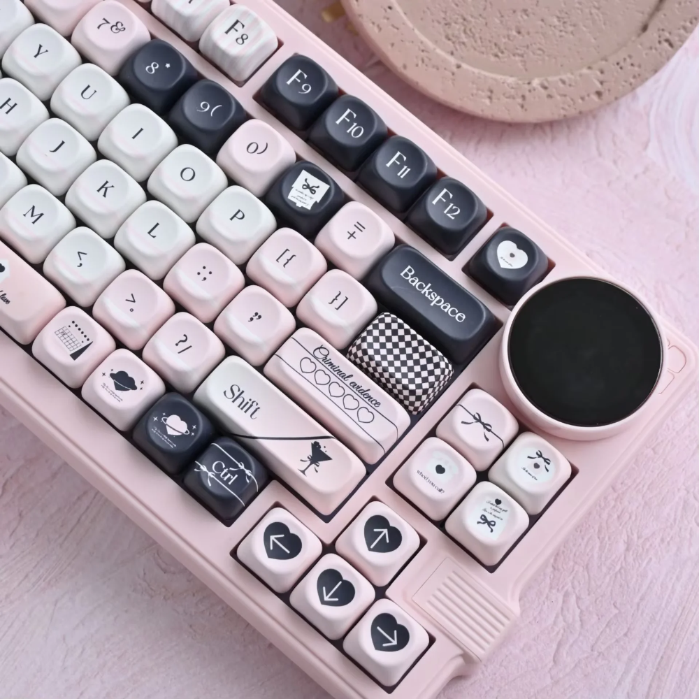 Custom MOA Keycap PBT 118 Keys - Keyboard Gaming Black ulasan dan harga
