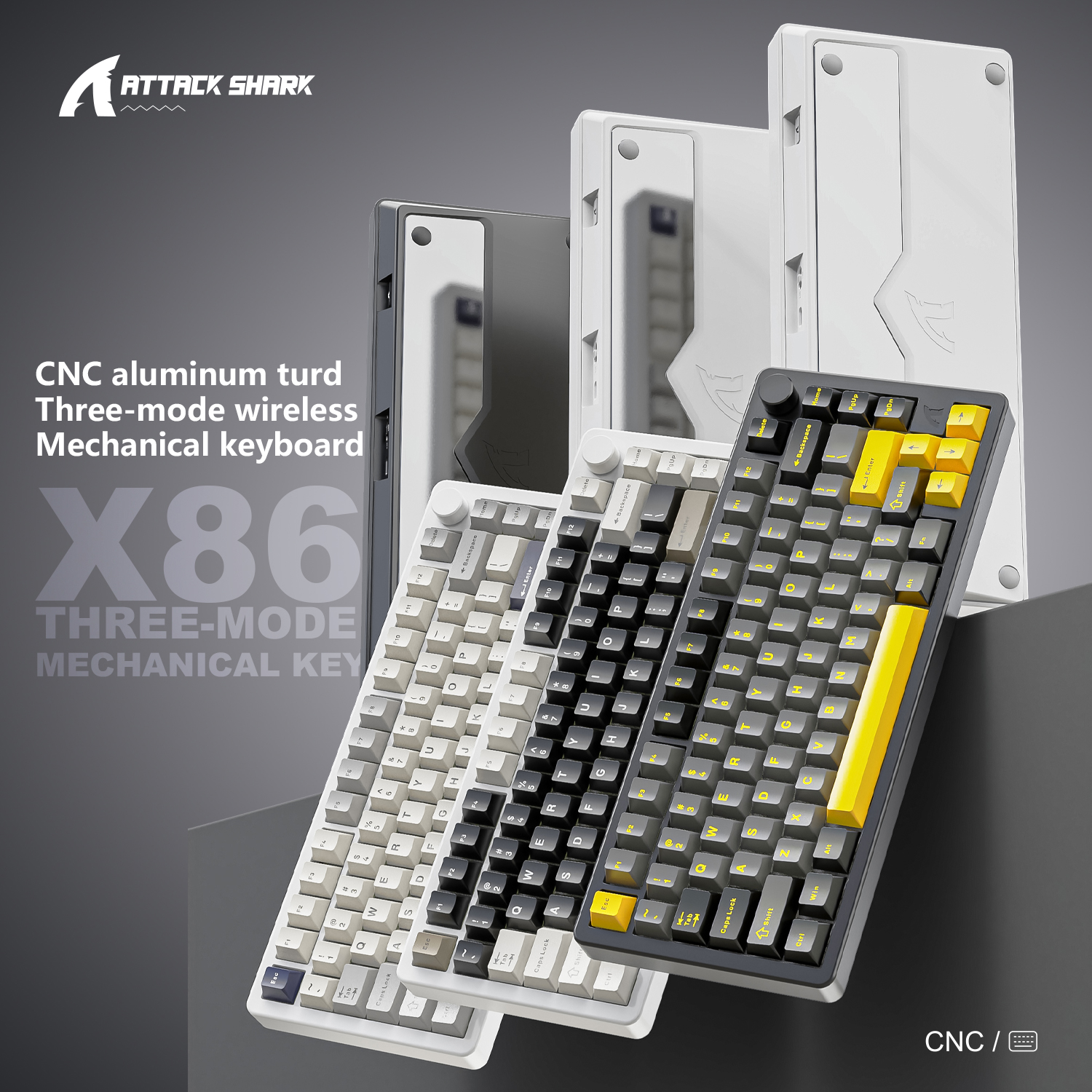 Attack Shark X86 Full-Key RGB  - Gaming Keyboard Mechanical ulasan dan harga