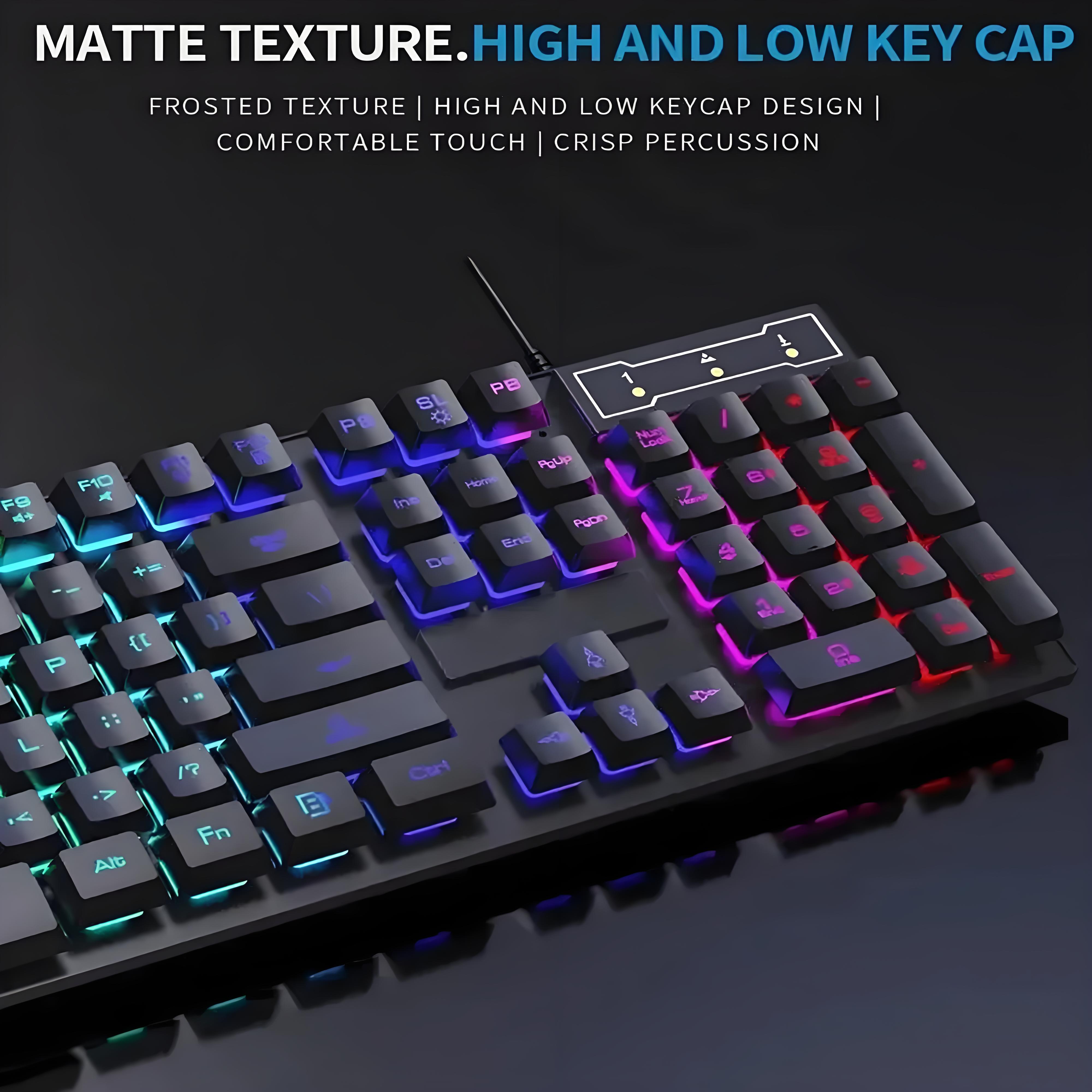 104 key Wired Gaming Keyboard  - Gaming Keyboard Mouse Set ulasan dan harga