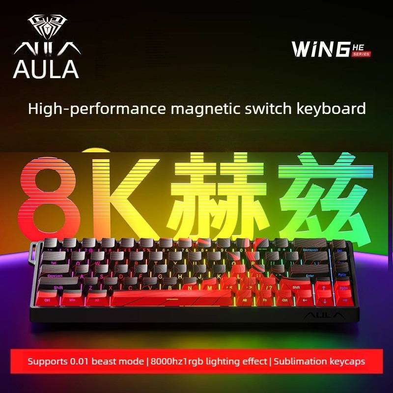 AULA WiN60/68HE teclado magnet - Gaming Keyboard Blue Switches ulasan dan harga