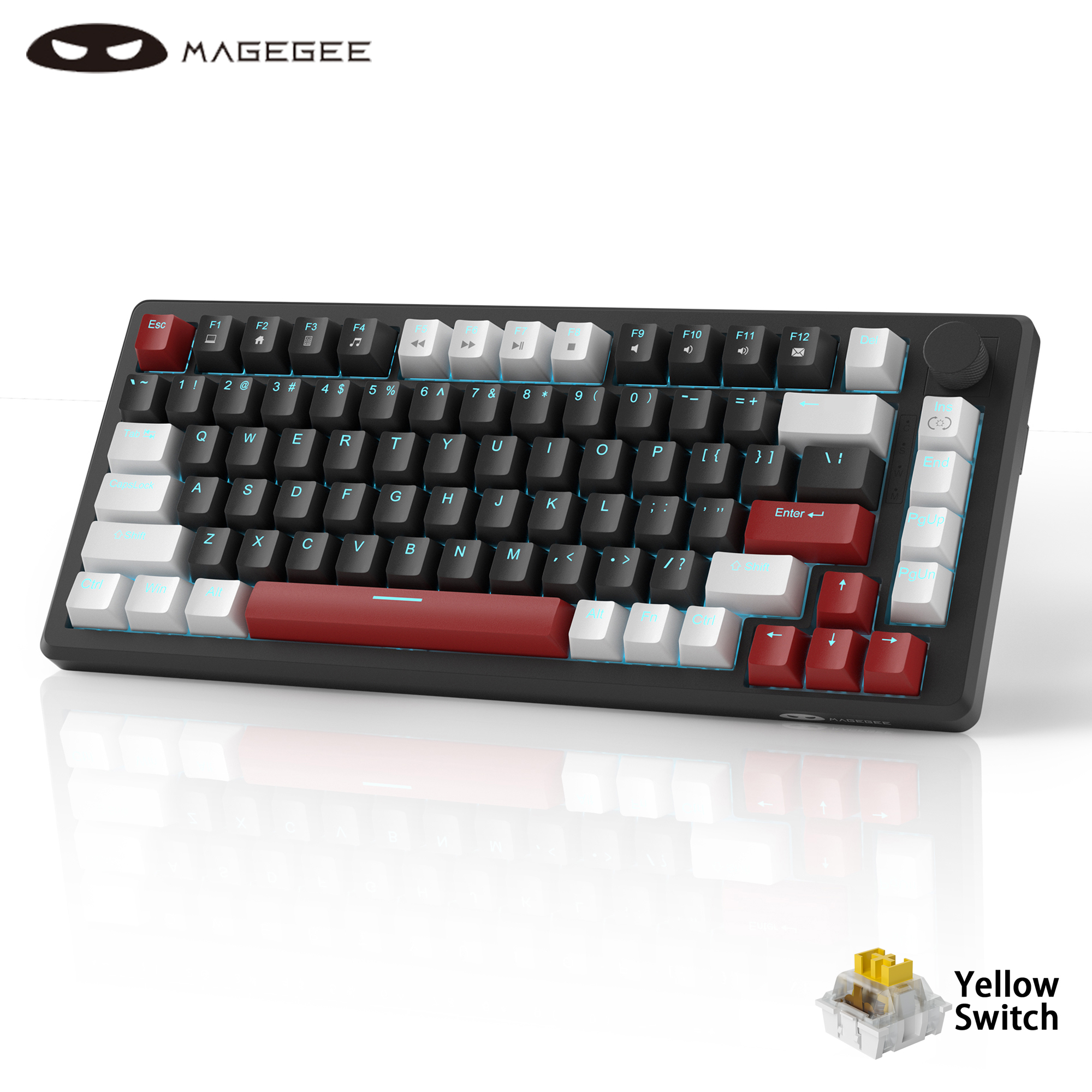 MageGee 75% Mechanical Gaming  - Gaming Keyboard Blue Switches ulasan dan harga