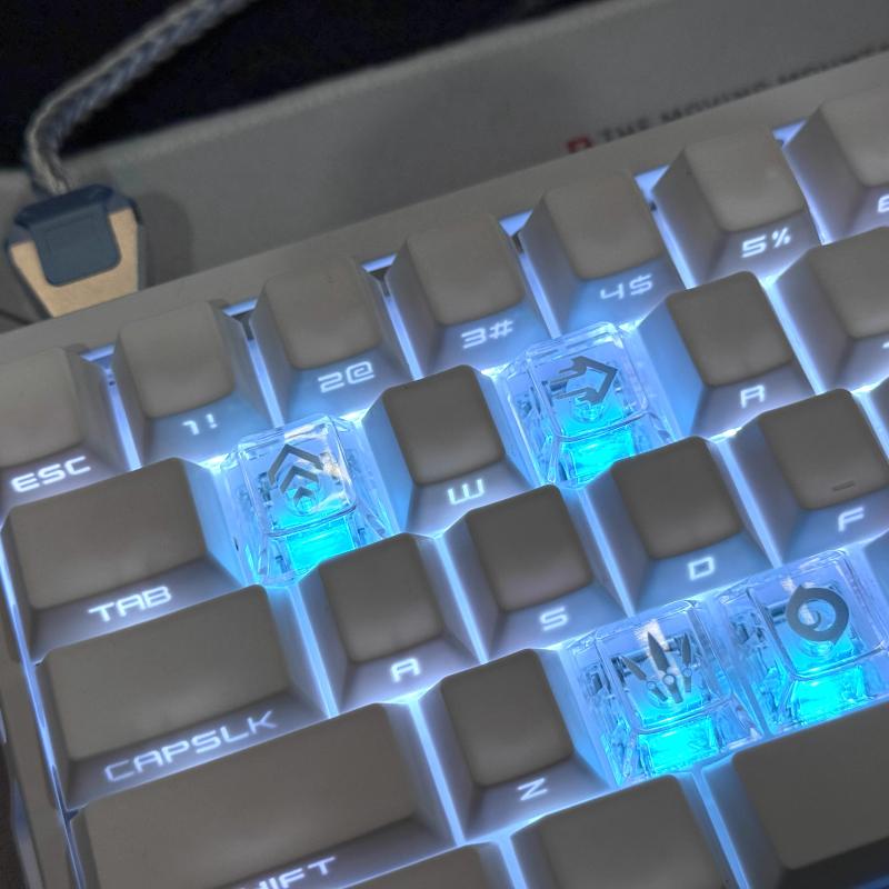 Valorant Skills Keycaps Mechan - Keyboard Gaming Transparent ulasan dan harga