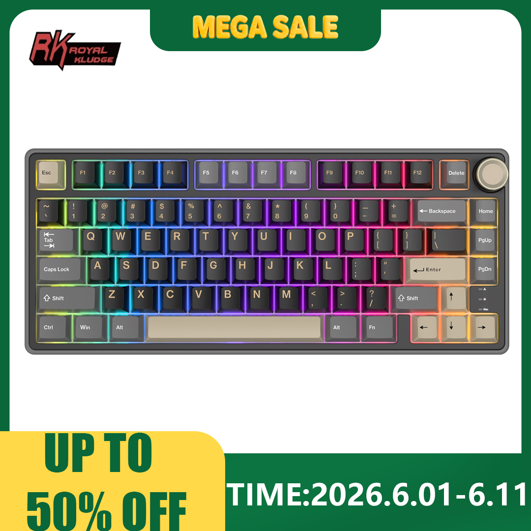 Royal Kludge RK R75 Wired Gami - Gaming Keyboard Hot Swappable ulasan dan harga