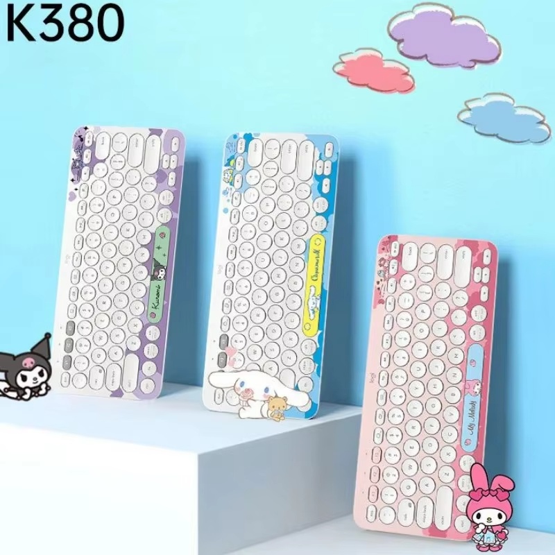 Logitech K380 Sanrio Cinnamoro - Gaming Keyboard Mouse Set ulasan dan harga
