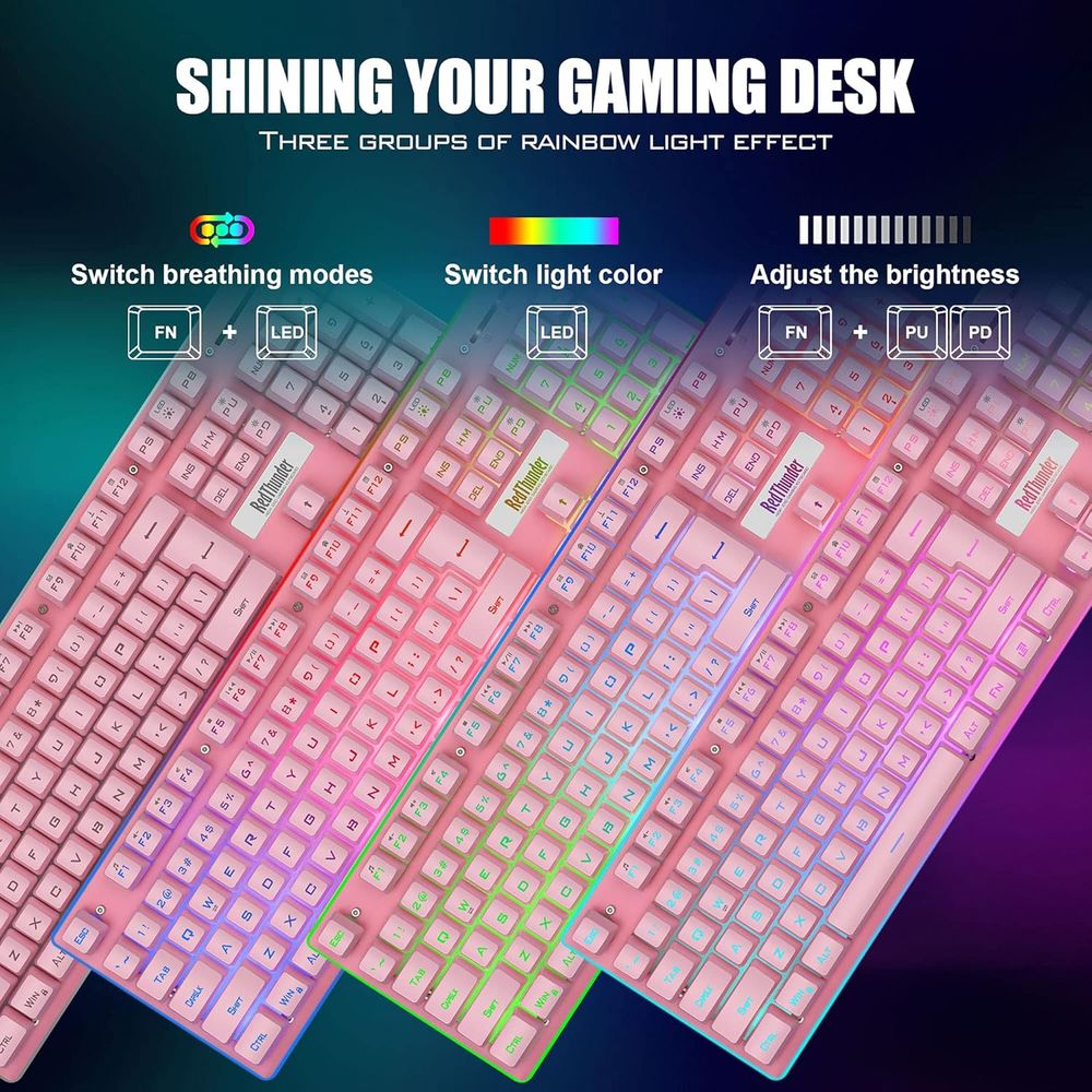 Wireless Gaming Keyboard and M - Gaming Keyboard Mouse Set ulasan dan harga