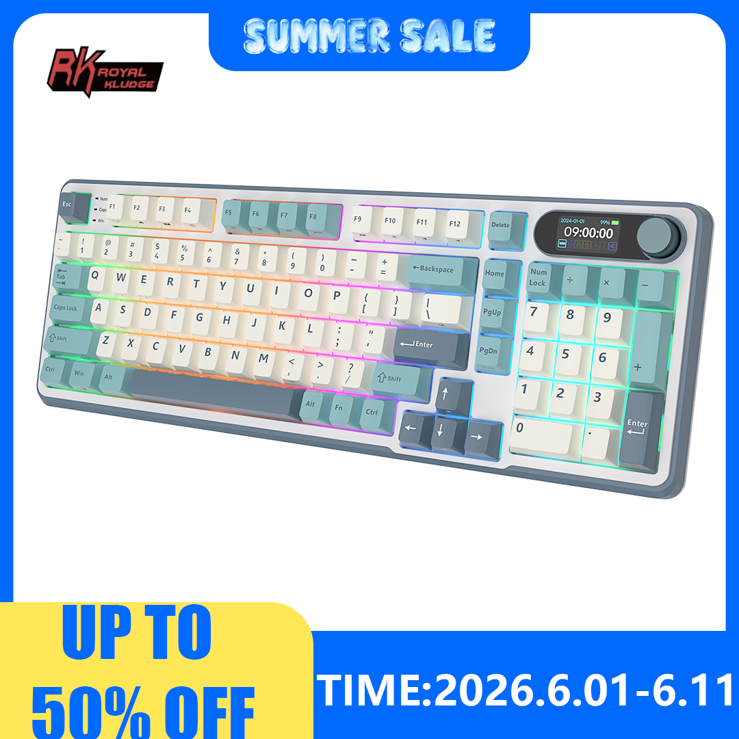 RK ROYAL KLUDGE S98 Mechanical - Gaming Keyboard Bundle ulasan dan harga
