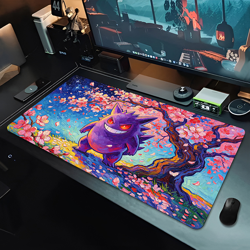 Mouse Pad sakura Gengar Gaming - Gaming Keyboard Esports ulasan dan harga