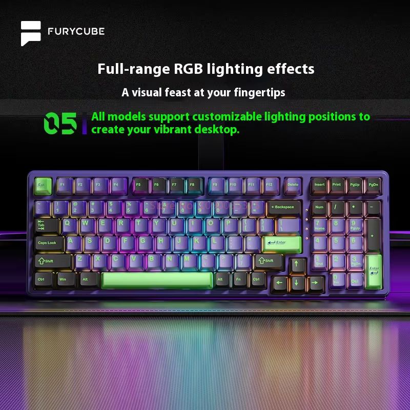 FURYCUBE K99pro Wireless Gamin - Gaming Keyboard Mechanical ulasan dan harga