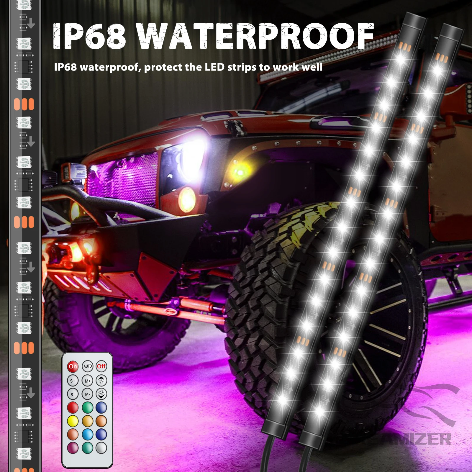 Car Flexible Underglow Strip L - Rgb Underglow Strip ulasan dan harga