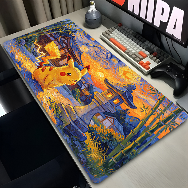 Mouse Pad Pokemon Pikachus Rub - Gaming Keyboard Esports ulasan dan harga