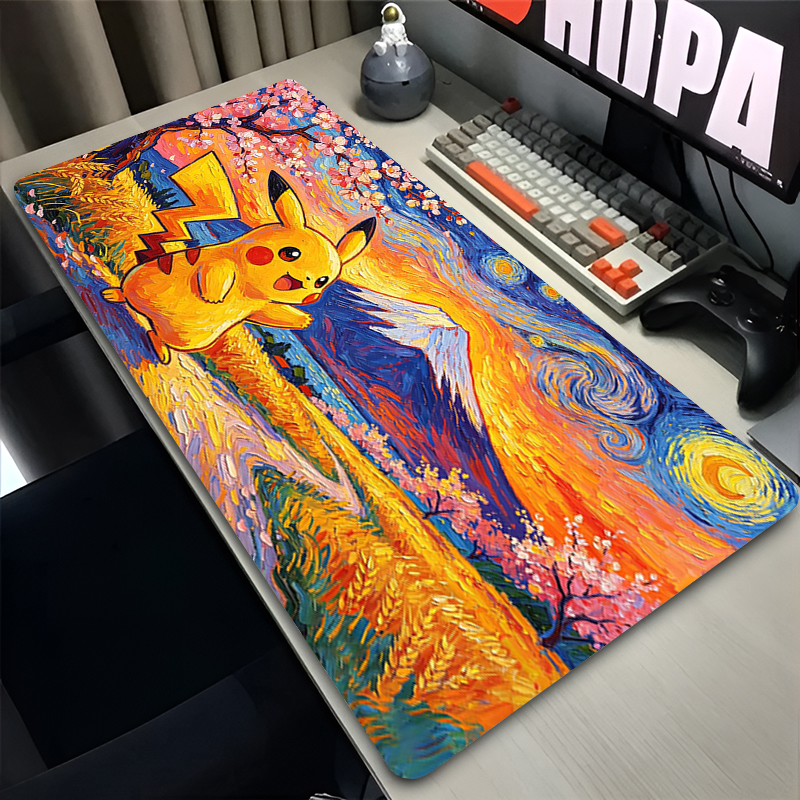 Mouse Pad Pokemon Pikachus Rub - Gaming Keyboard Esports ulasan dan harga