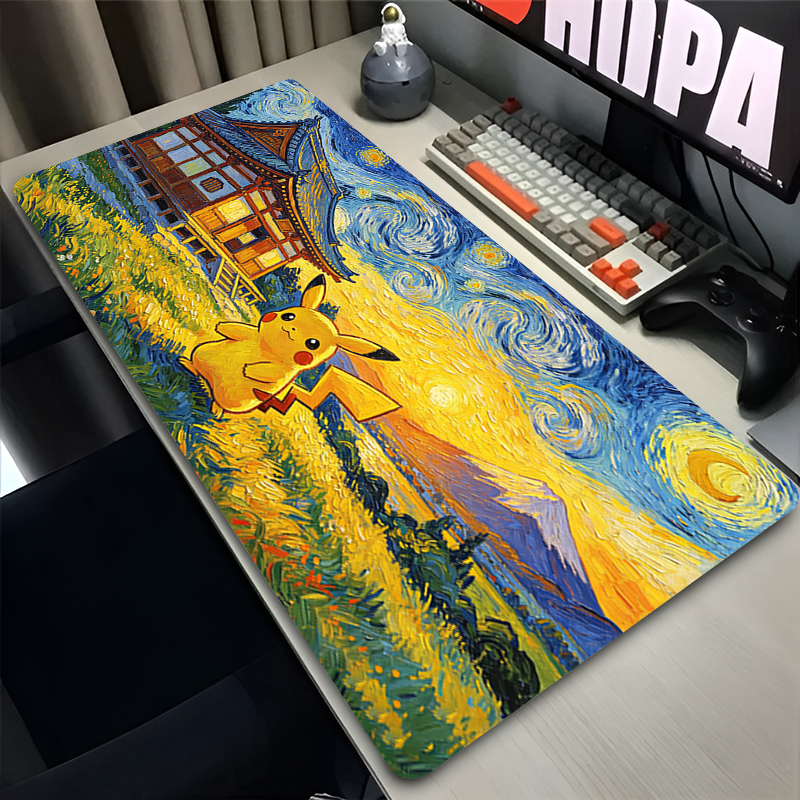 Mouse Pad Pokemon Pikachus Rub - Gaming Keyboard Esports ulasan dan harga