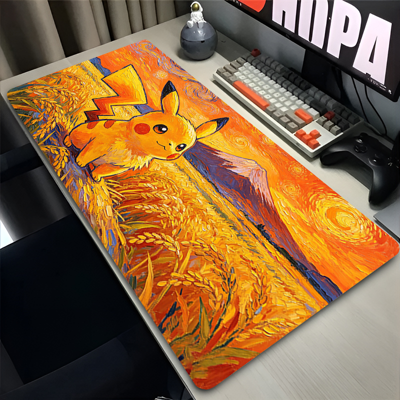Mouse Pad Pokemon Pikachus Rub - Gaming Keyboard Esports ulasan dan harga