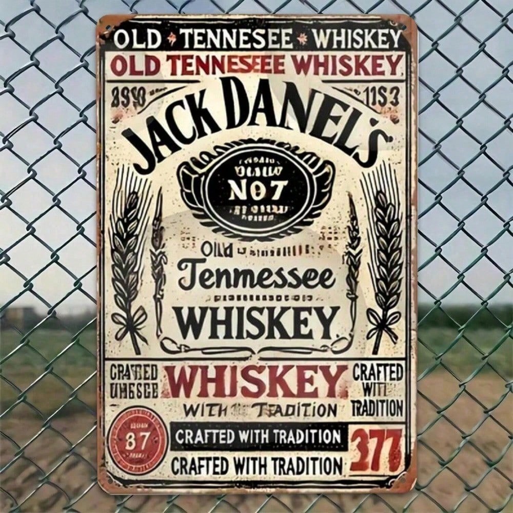 Jack Daniel's Vintage Tin Sign - Brass Weight Plate ulasan dan harga