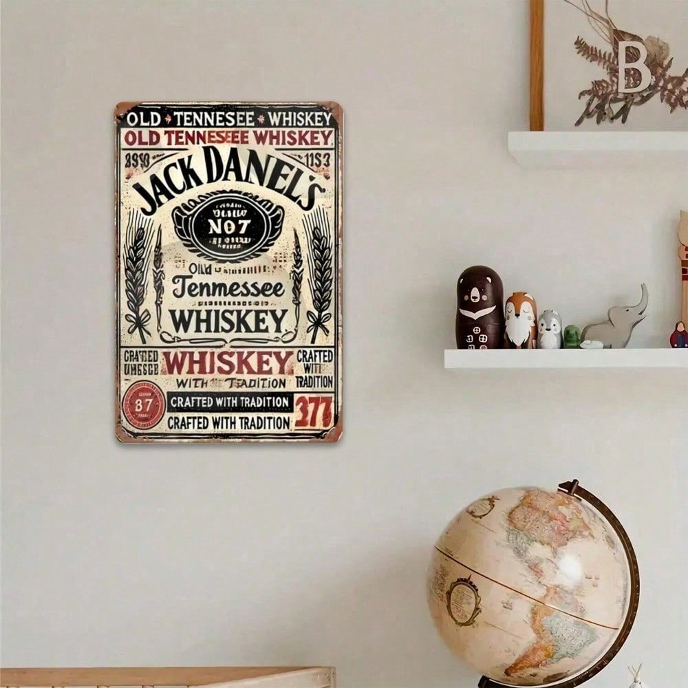 Jack Daniel's Vintage Tin Sign - Brass Weight Plate ulasan dan harga