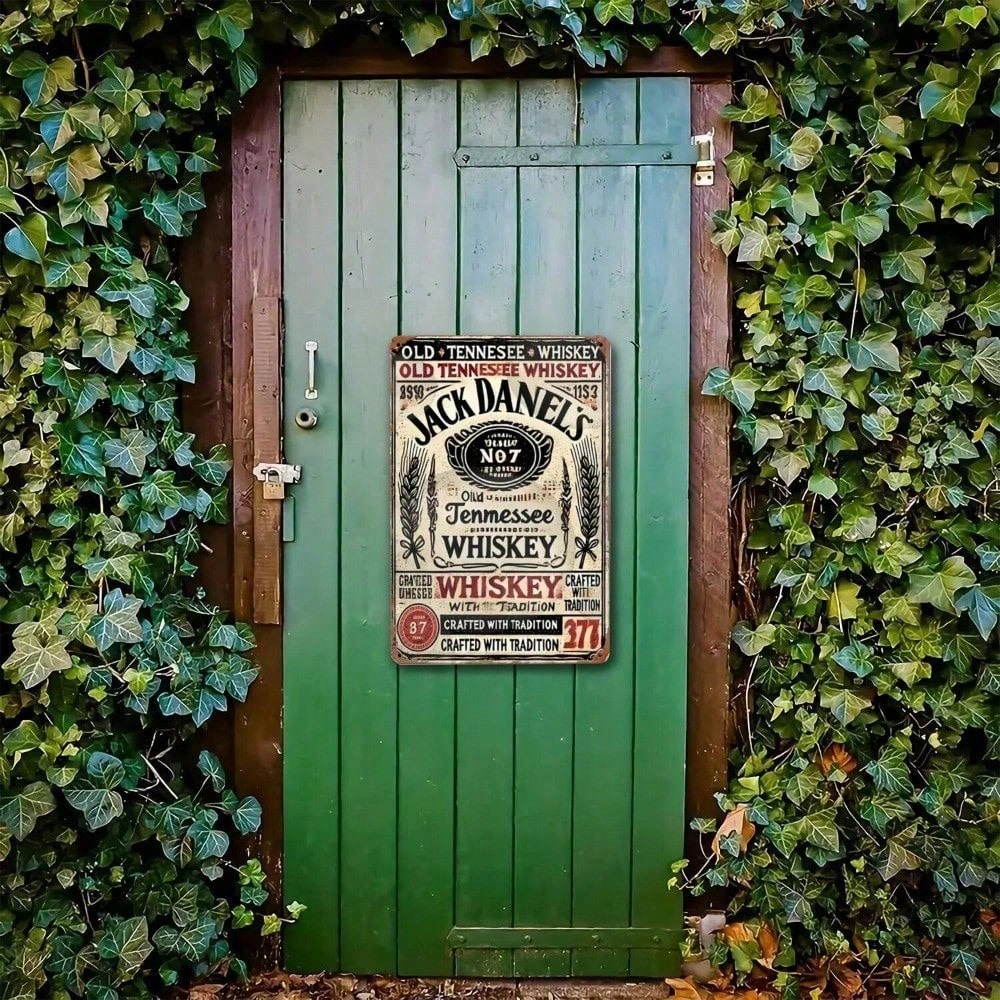 Jack Daniel's Vintage Tin Sign - Brass Weight Plate ulasan dan harga