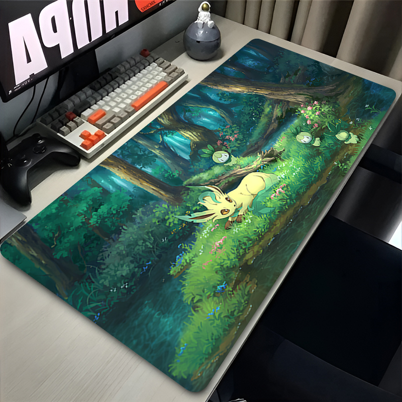 Mouse Pad Gamer P-pokemon Leaf - Gaming Keyboard Esports ulasan dan harga
