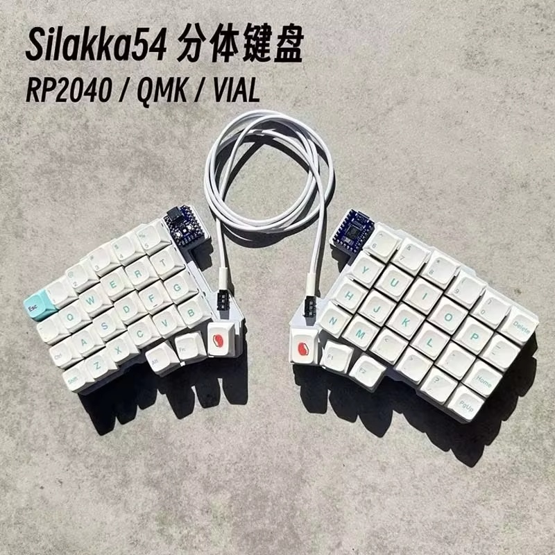 Silakka54 Ergonomic Split Mech - Gaming Keyboard Hot Swappable ulasan dan harga