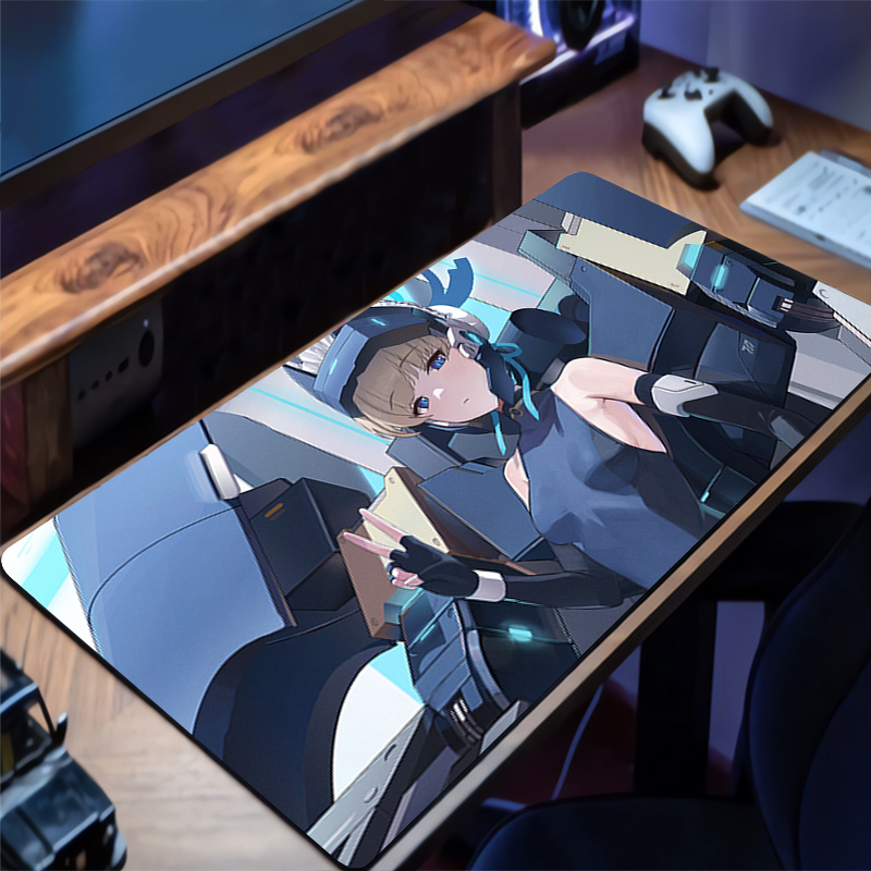 Mouse Pad Anime Non-Slip Rubbe - Gaming Keyboard Blue ulasan dan harga