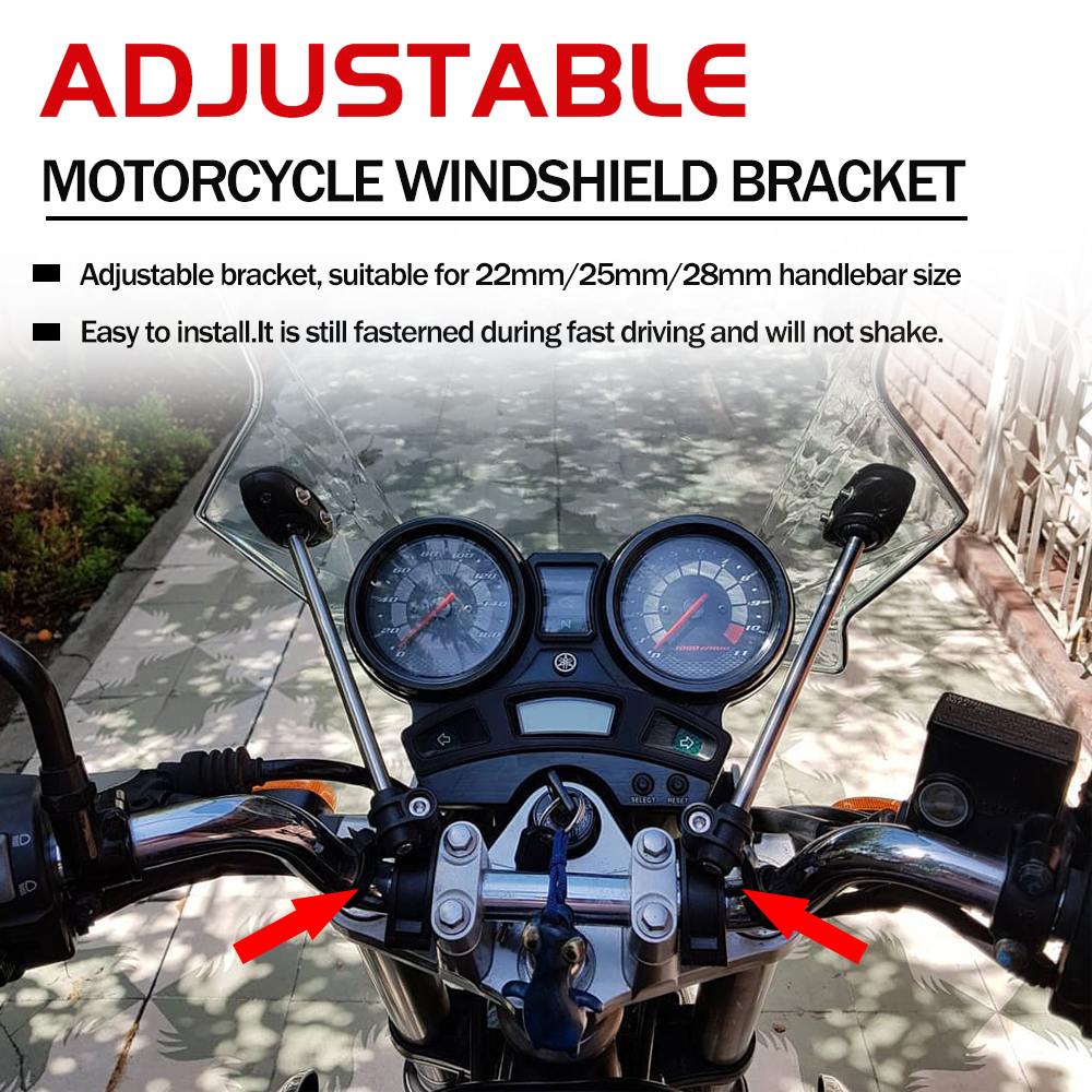 Motorcycle Adjustable Windshie - Gasket Mount Kit ulasan dan harga