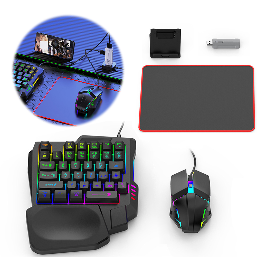 5 in 1 Mobile Game Converter K - Gaming Keyboard Mouse Set ulasan dan harga