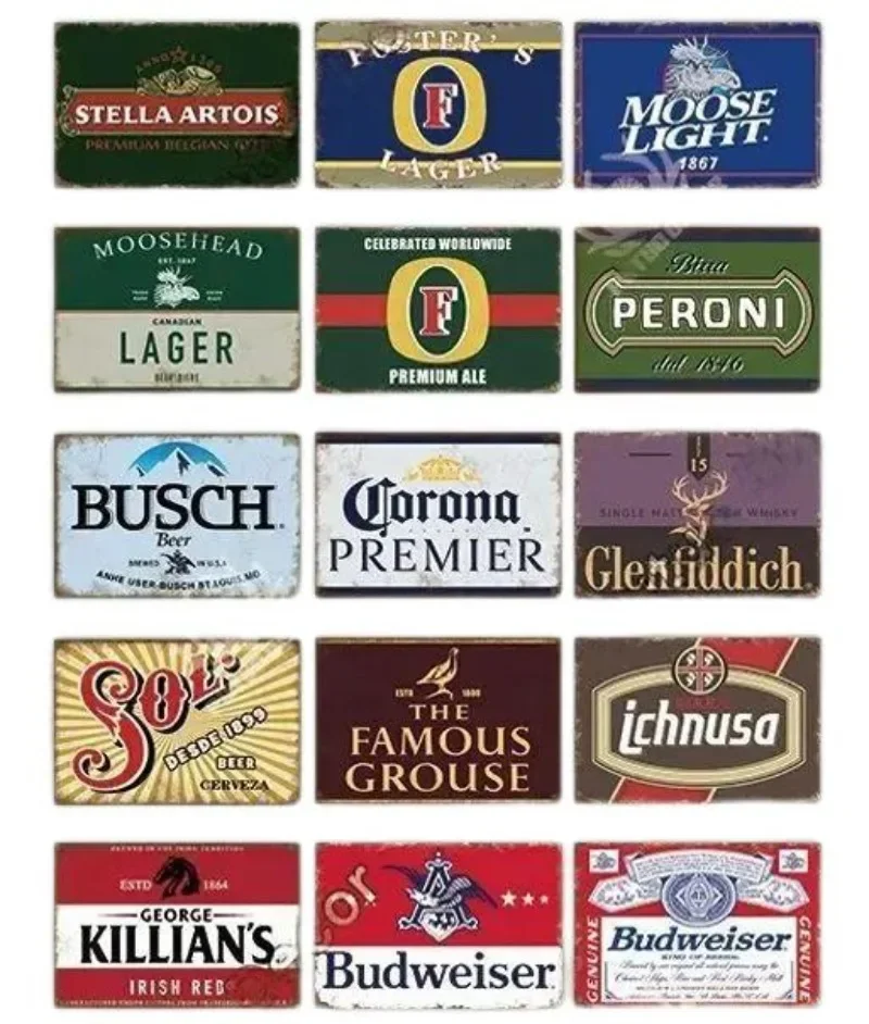 Metal Tin Poster Beer Metal Si - Brass Weight Plate ulasan dan harga